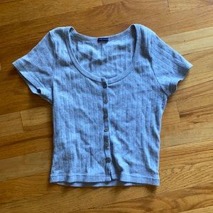 grey Brandy Melville top